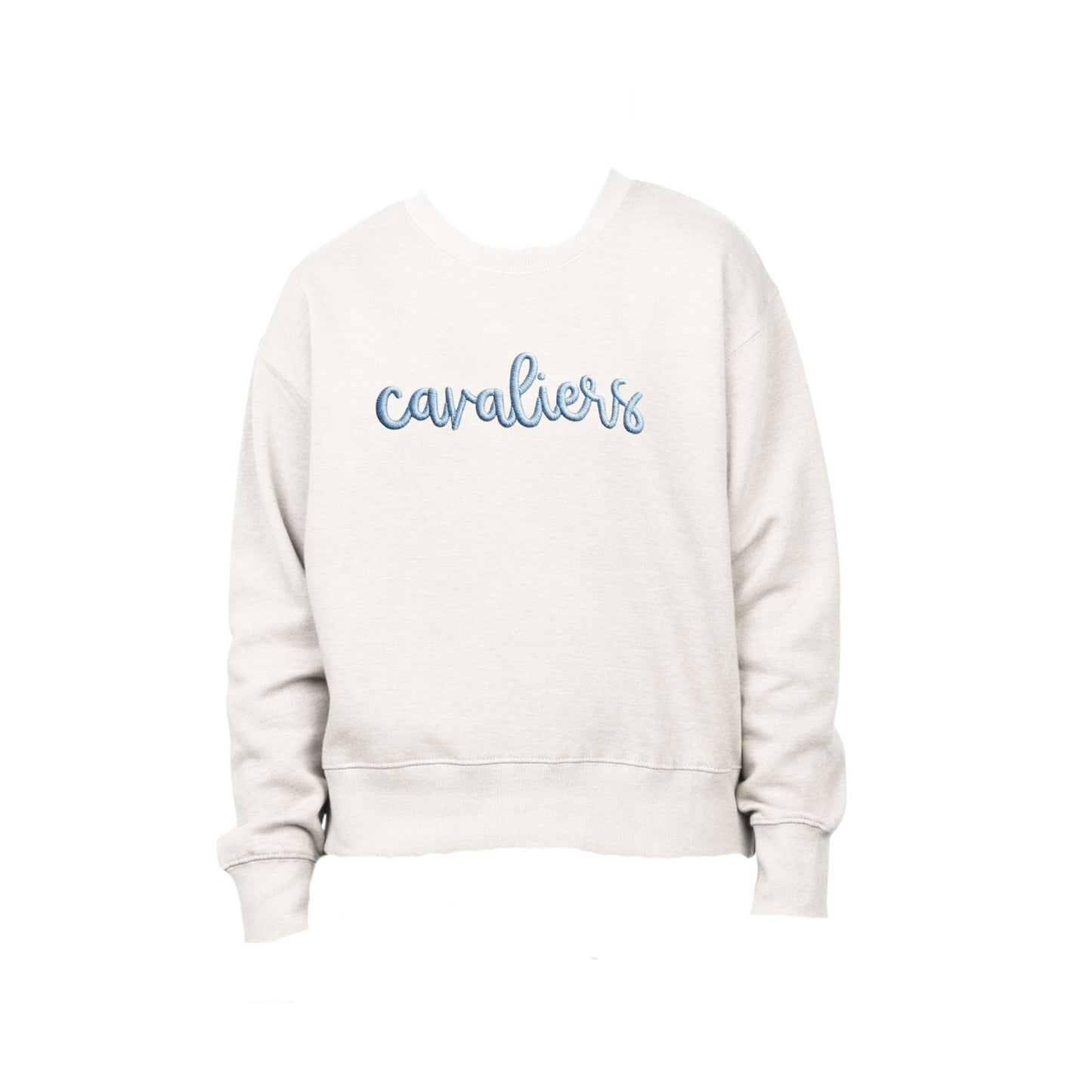 Youth Oversized Crew with Cavaliers Puff Script Embroidery | SJS EPS1