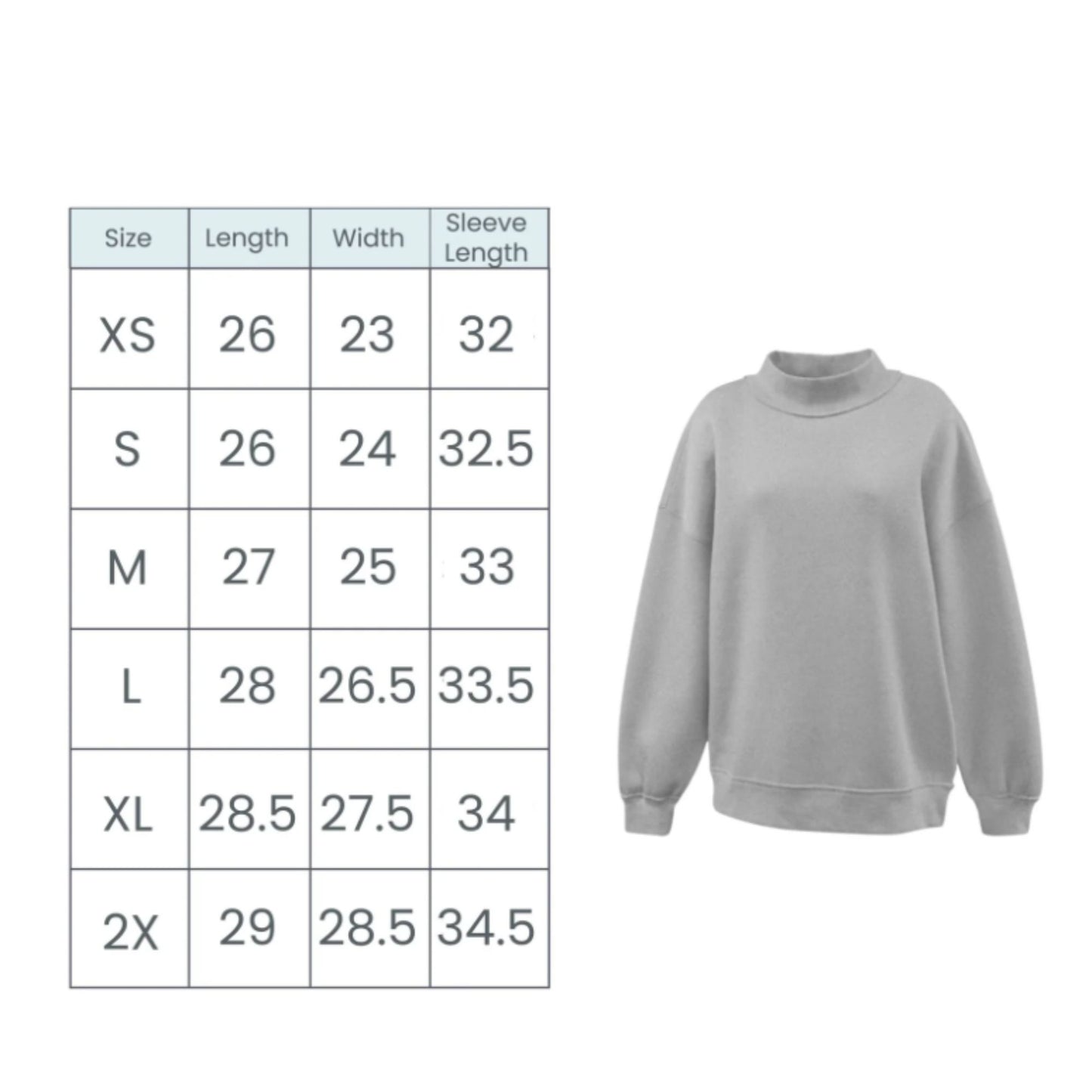 Custom Print Juliet Mockneck Sweatshirt