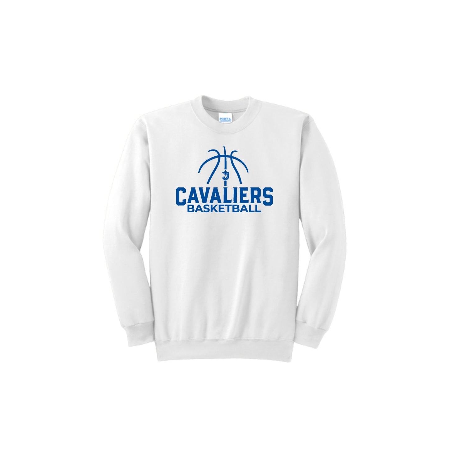 SJS Cavaliers Basketball Crewneck Sweatshirt | Adult and Youth | SJS DTF 15