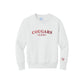 Embroidered Cougars Crewneck Sweatshirt | Cuff Embroidery | Adult and Youth Fit | CCS_BS26_E1
