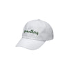 White cap with 'panthers' text on a white background