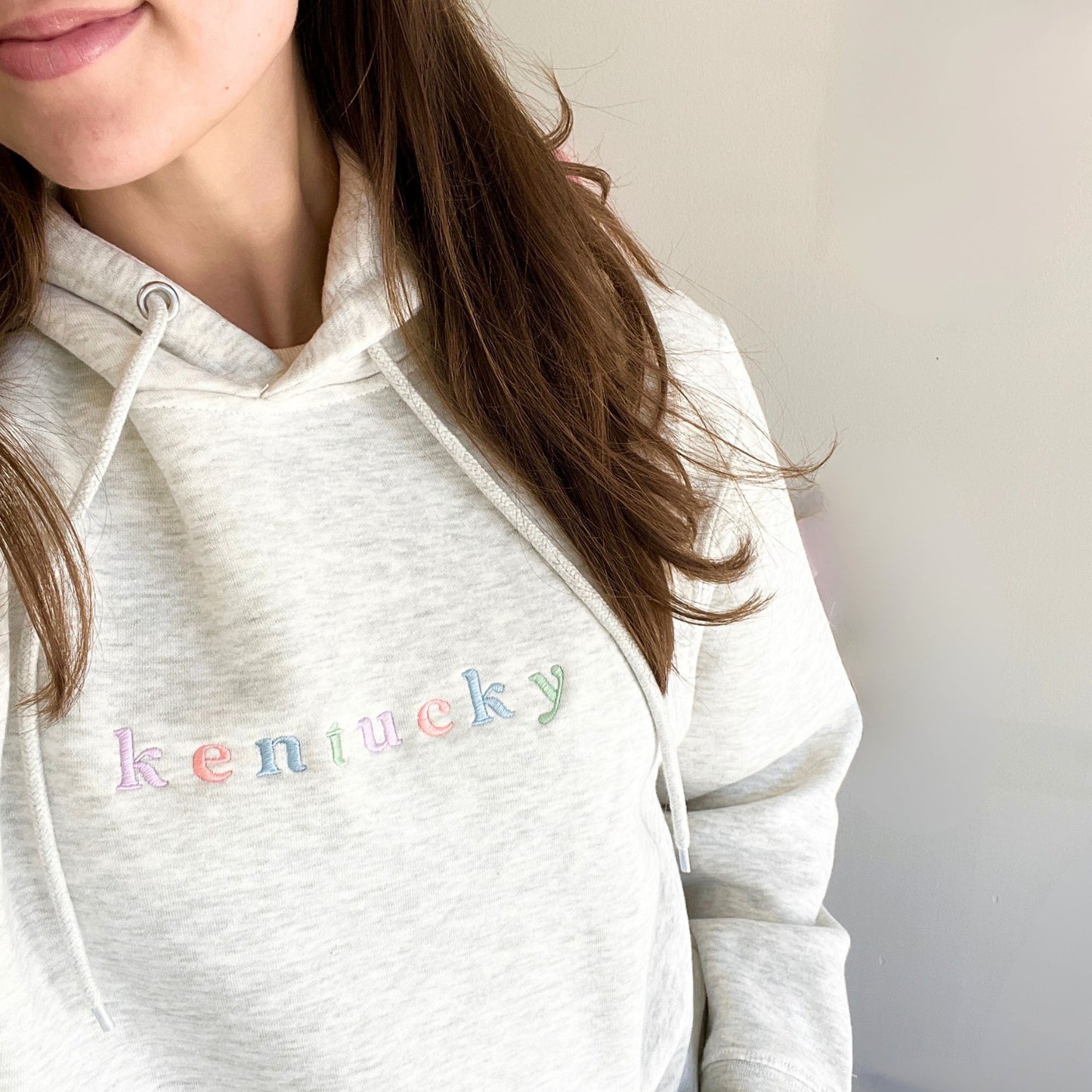 Custom Pastel City/State Embroidered Lane Hoodie