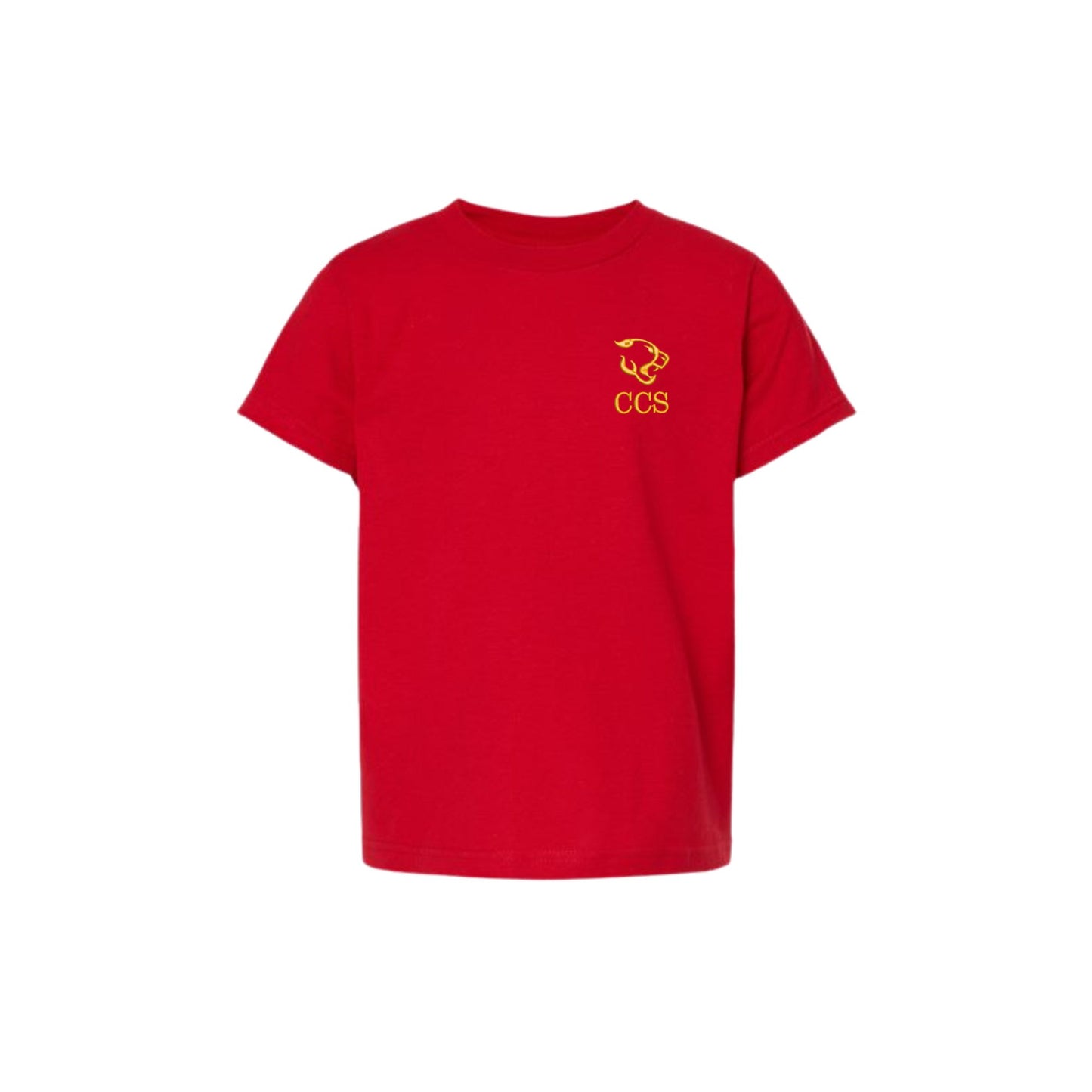 Embroidered CCS Cougars Logo T-Shirt | Adult Fit and Youth Fit  | CCSED18