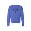 Blue sweatshirt with 'Villa Madonna Montessori' text on a white background