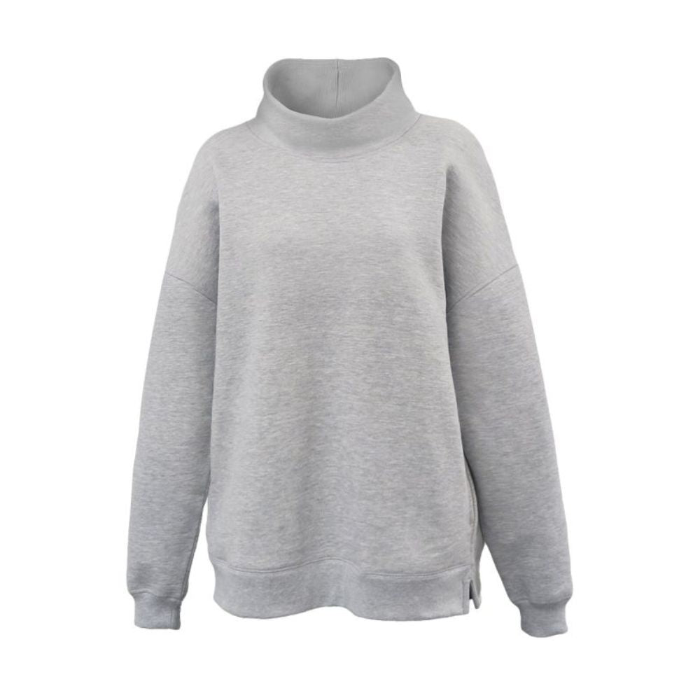 Gray sweatshirt on a white background