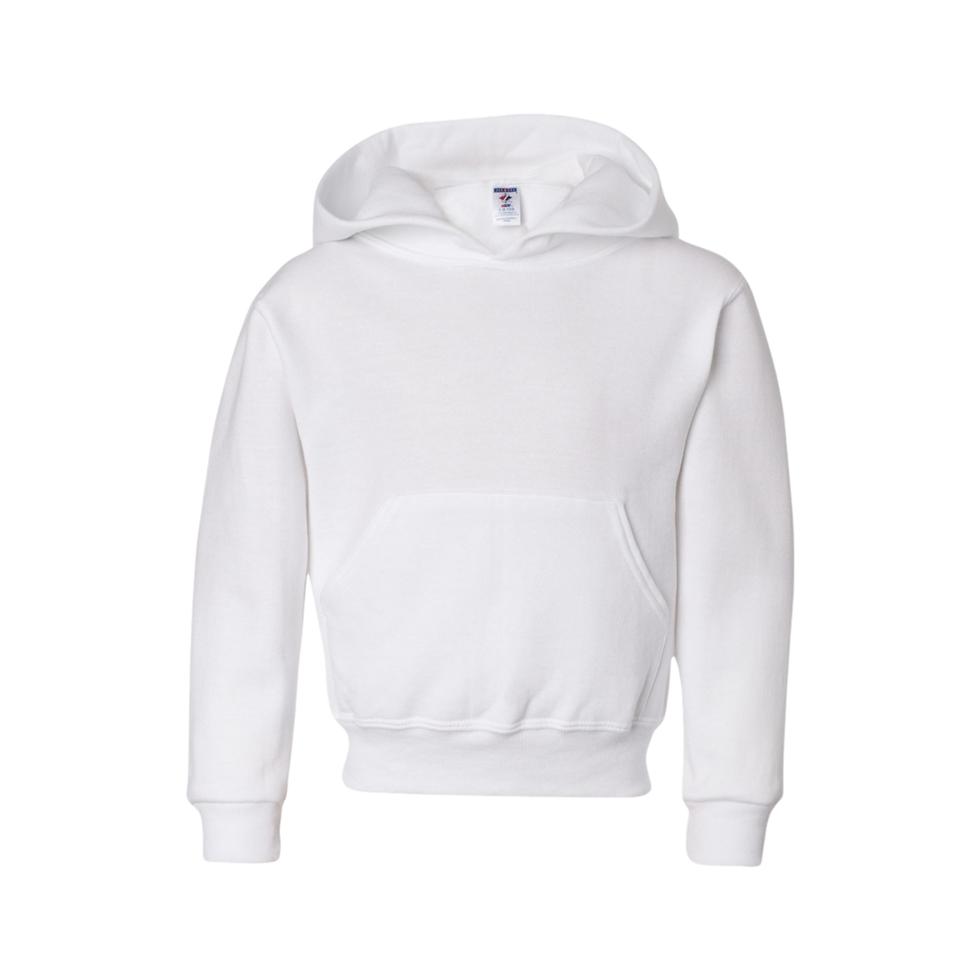 white hooded sweatshirt