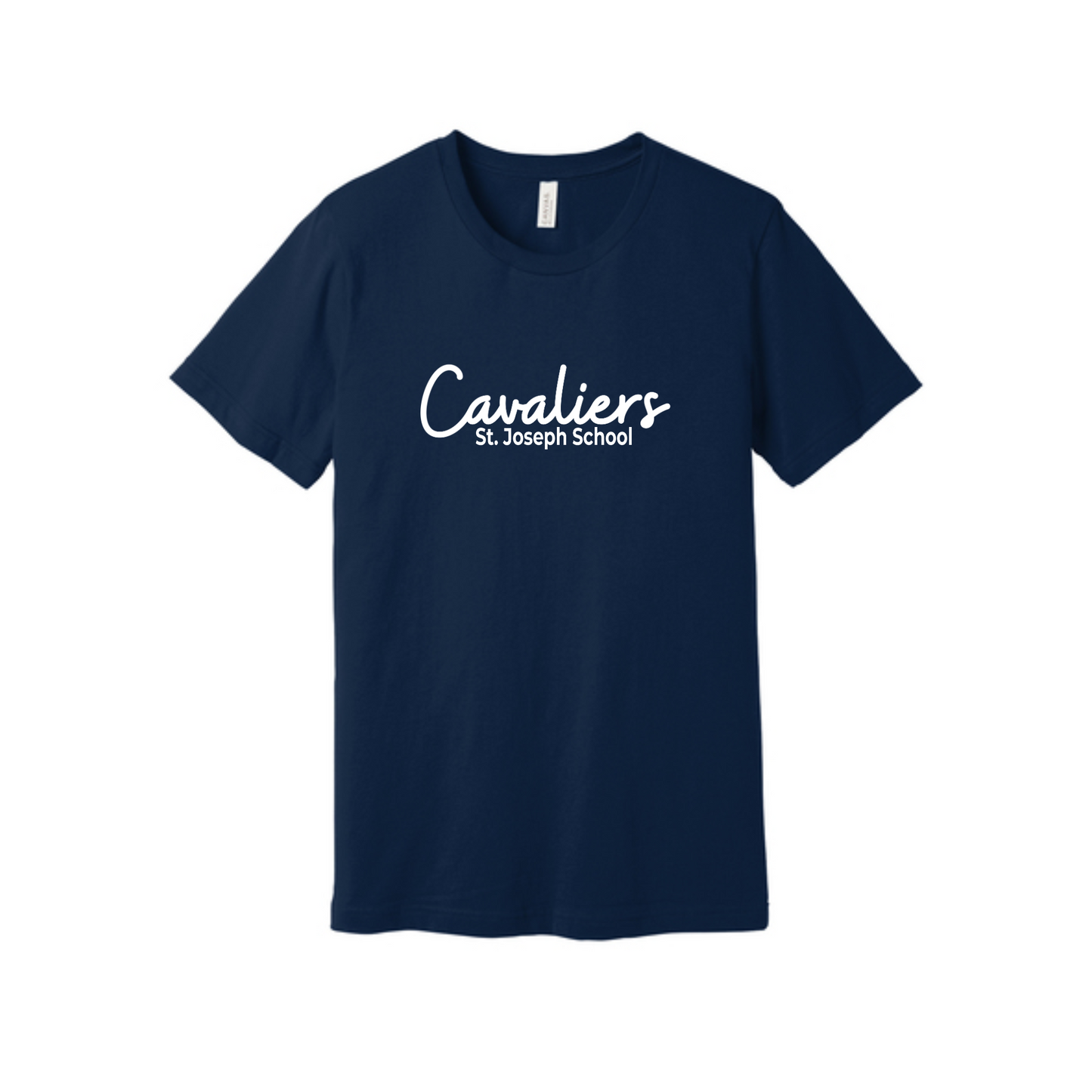 Youth Cavaliers Script Bella and Canvas T-Shirt | SJSDTF37