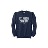 Navy blue sweatshirt with 'St. Joseph Cavaliers' text on a white background