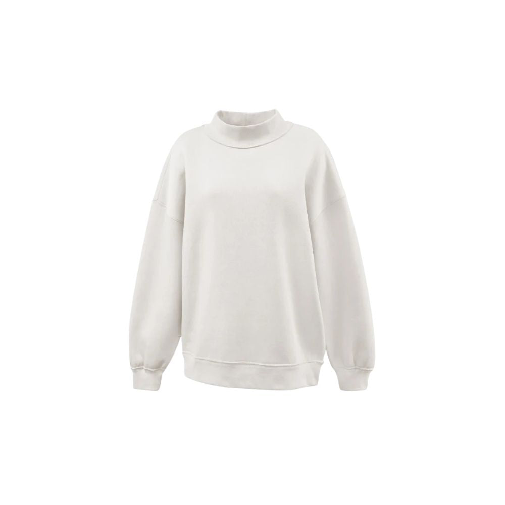 White sweatshirt on a white background
