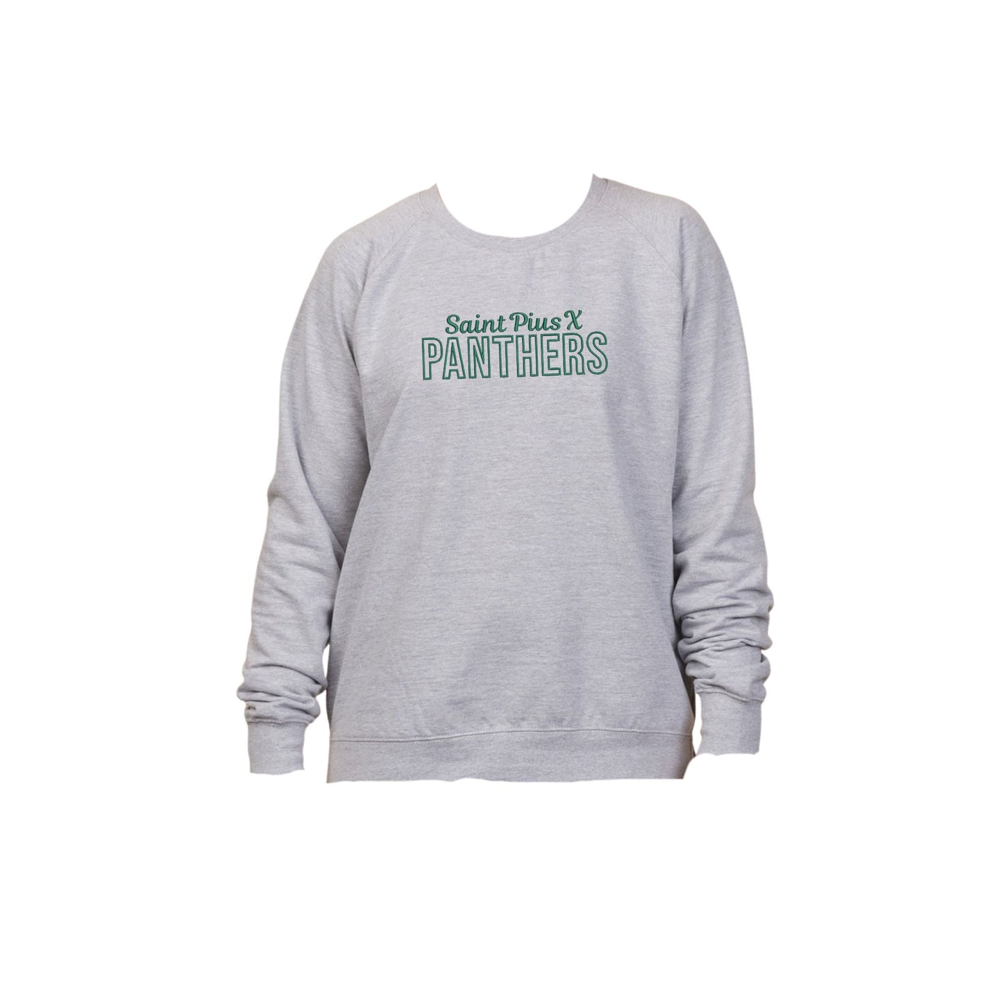 Embroidered St. Pius X Panthers Ladies Enza Fleece Crew | SPX EC