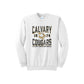 Printed Distressed Calvary Christian Cougars 1974 Crewneck Sweatshirt | CCSDTG12