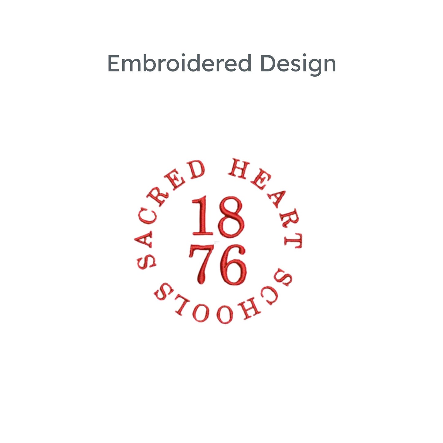 embroidered logo design