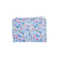 Floral patterned pouch on a white background