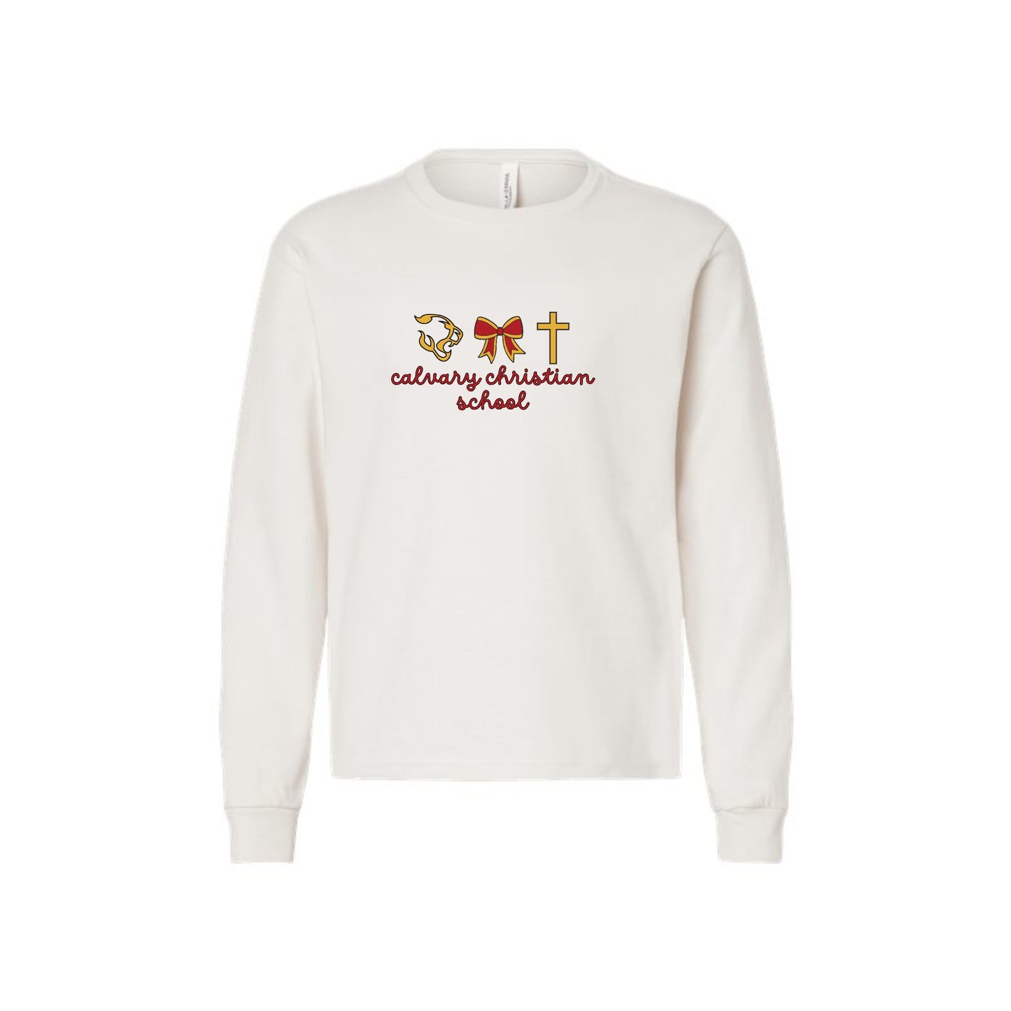 Printed CCS Coquette Icon Long Sleeve Bella and Canvas Heavyweight Tee | CCSDTF30