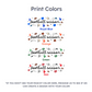 Color swatches for 'football season' text with icons in royal blue, orange, green, and red on a white background.