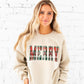 Plaid Merry Crewneck Sweatshirt