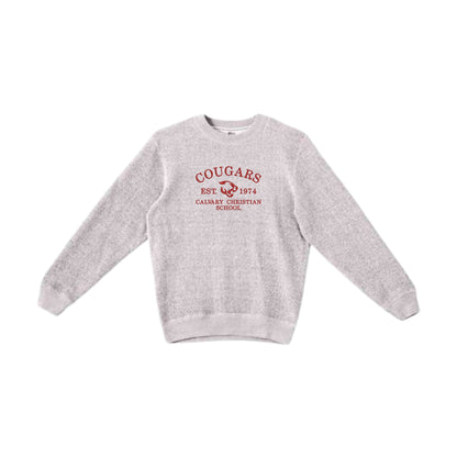 Embroidered Cougars 1974 Cozy Knit Crew | CCSED25