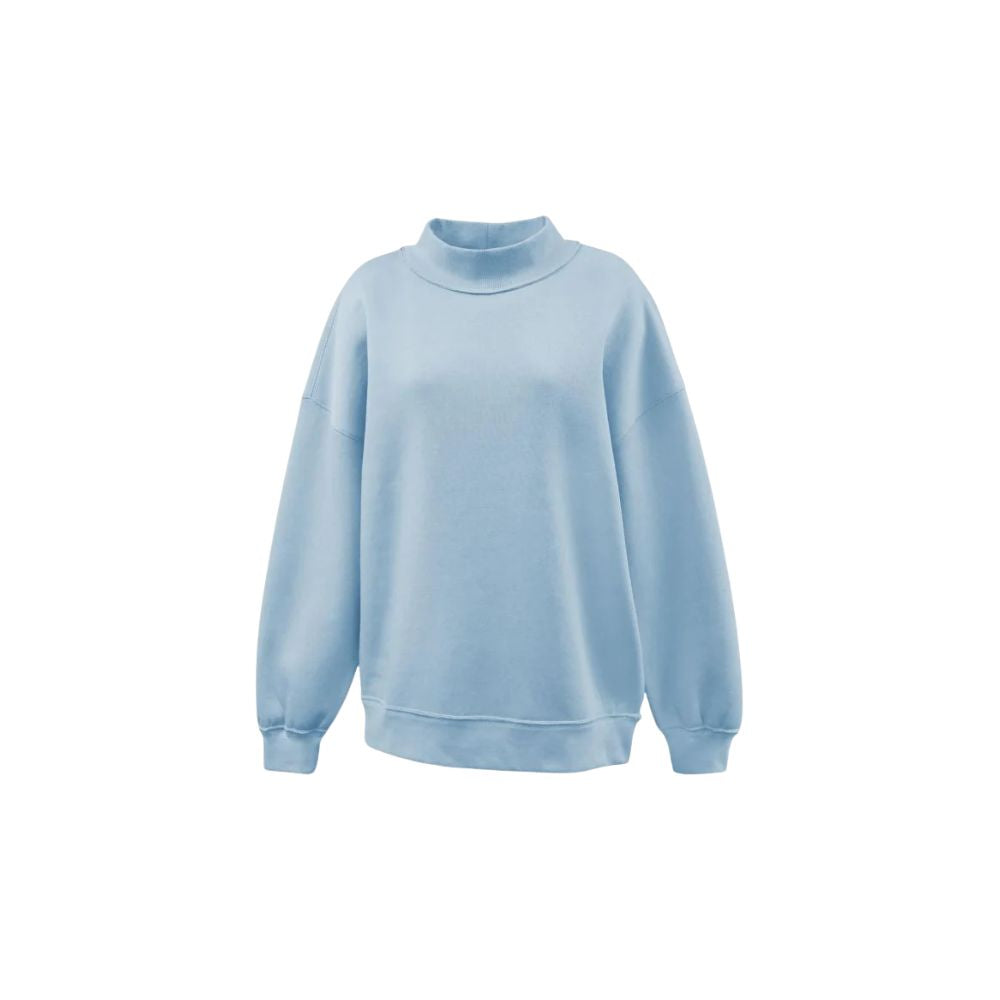 Light blue sweatshirt on a white background