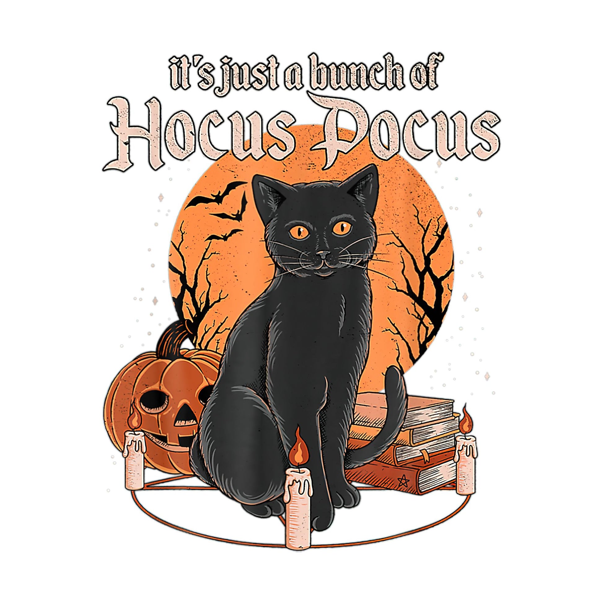 it's just a bunch of hocus pocus black cat printed design