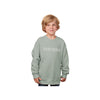 Child wearing a light green sweatshirt with 'PANTHERS' text on a white background