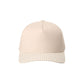Beige cap with a checkered brim on a white background
