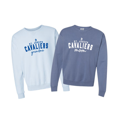 St. Joseph Cavaliers Mom/Grandma Adult Garment Dyed Pullover | SJS DTF30