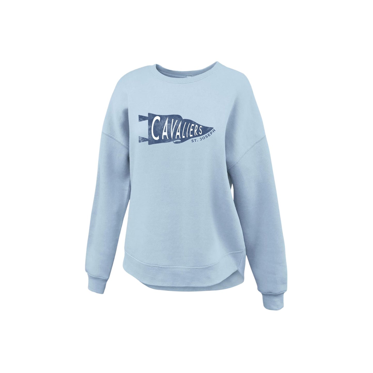 Ladies' Cavaliers Pennant Curve Bottom Crew | SJS DTF 26