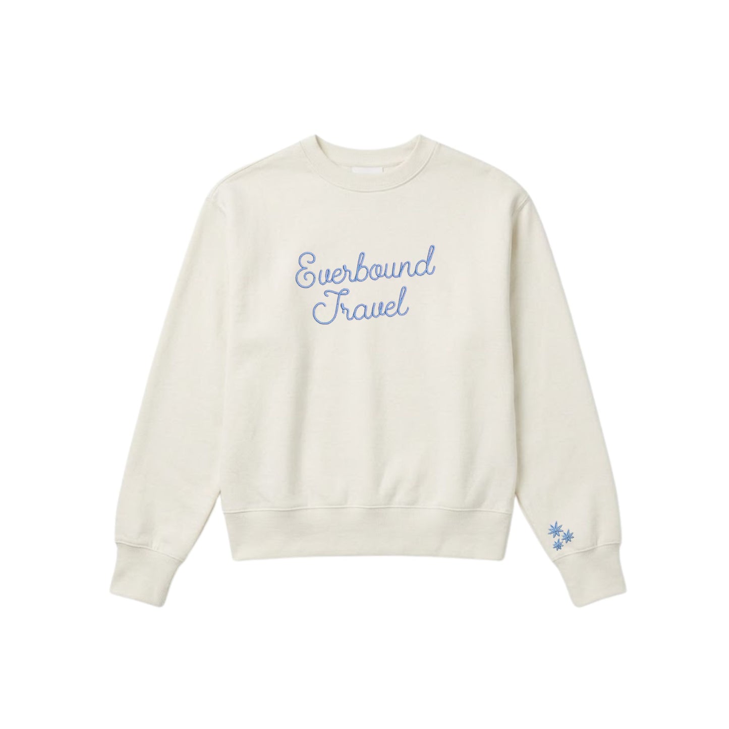 Everbound Premium Embroidered Ladies Boxy Crewneck Sweatshirt