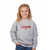 Embroidered 3D Puff Cougars Youth Crewneck | CCSED27