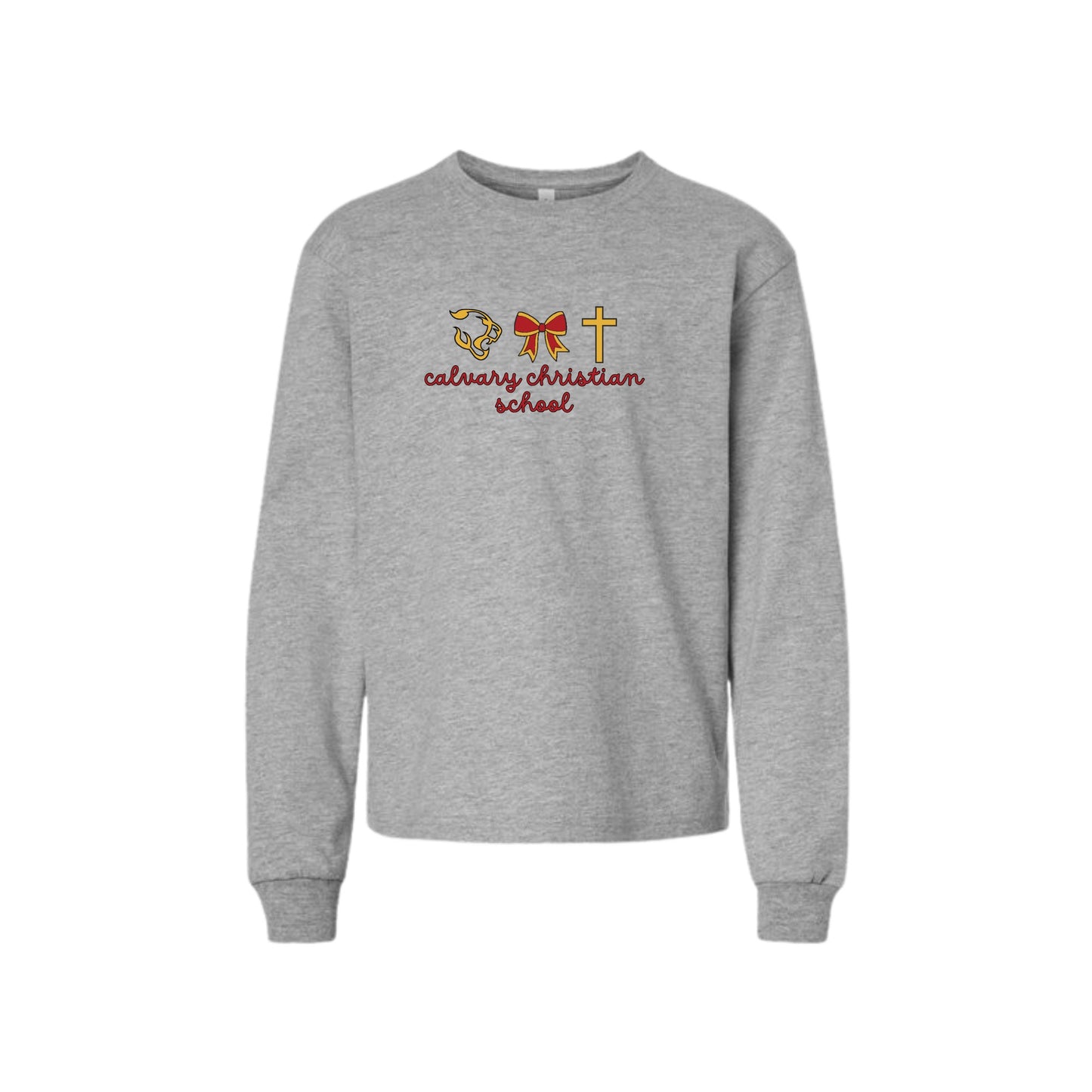 Printed CCS Coquette Icon Long Sleeve Bella and Canvas Heavyweight Tee | CCSDTF30