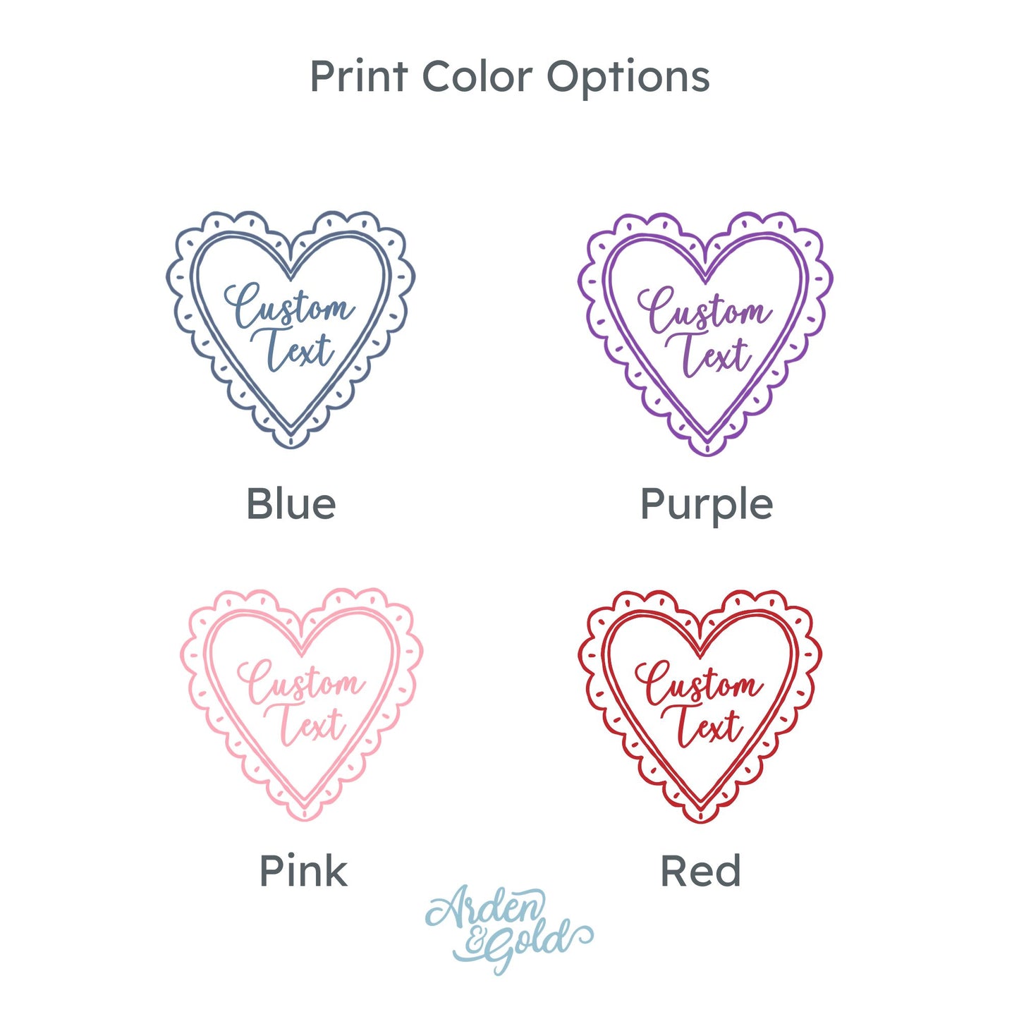 Coquette Heart Custom Text Crewneck Sweatshirt