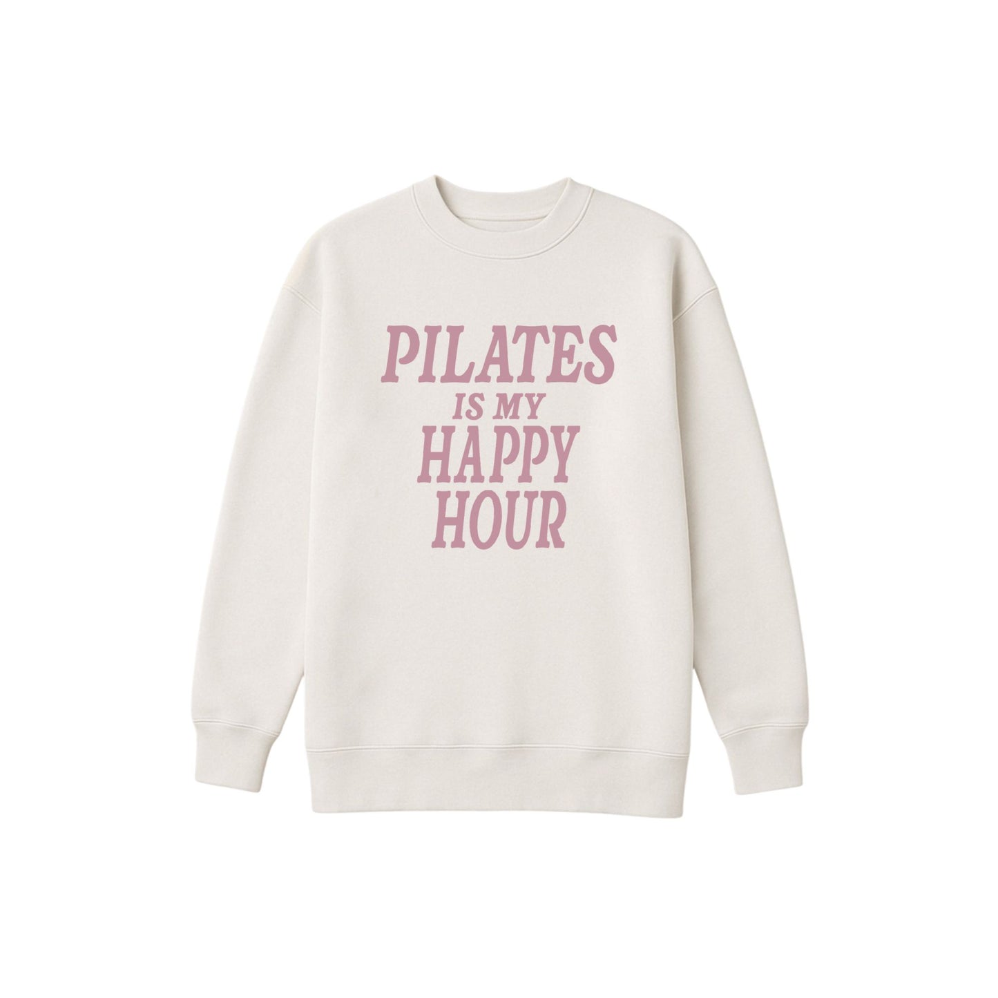Pilates Is My Happy Hour Oversized Crew | AG X Olivia Mock