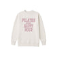 Pilates Is My Happy Hour Oversized Crew | AG X Olivia Mock