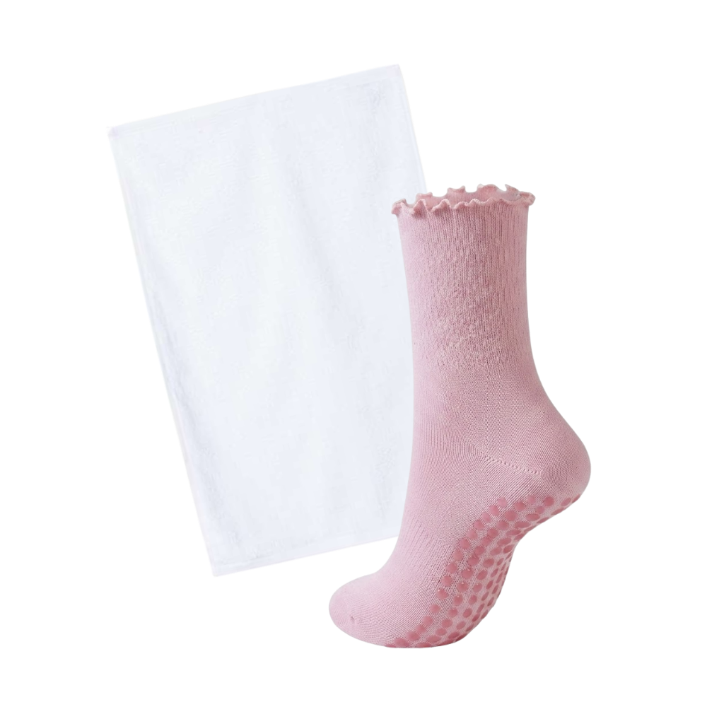 Pilates Accessory Bundle | Custom Grippy Socks and Gym Towel