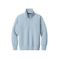 celestial blue half-zip sweatshirt on a white background