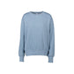 A light blue crewneck sweatshirt with long sleeves and ribbed cuffs, displayed on a clean white background.