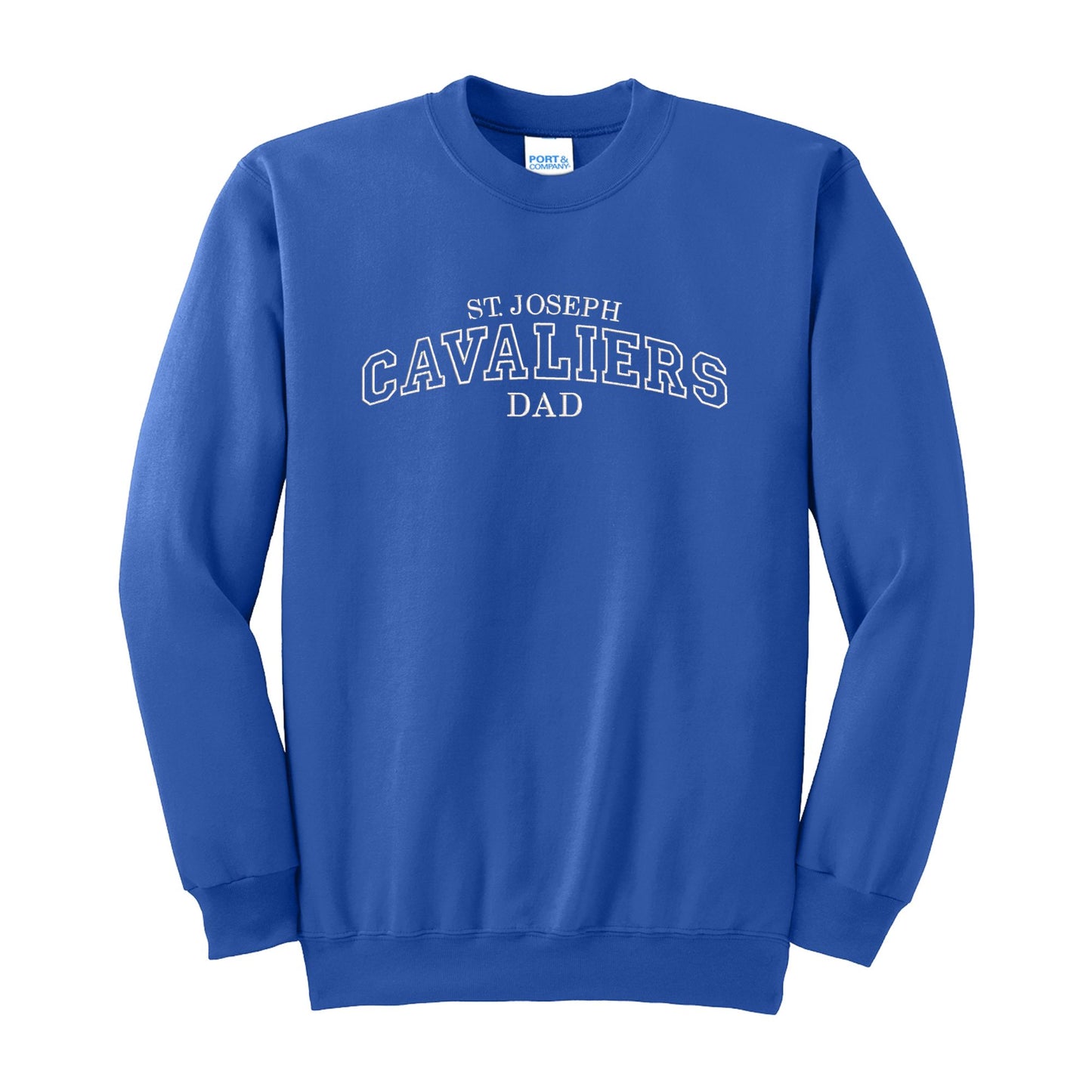 ST. JOSEPH SCHOOL CAVALIERS MOM/DAD Embroidered Athletic Sweatshirt | SJSE10-M/D