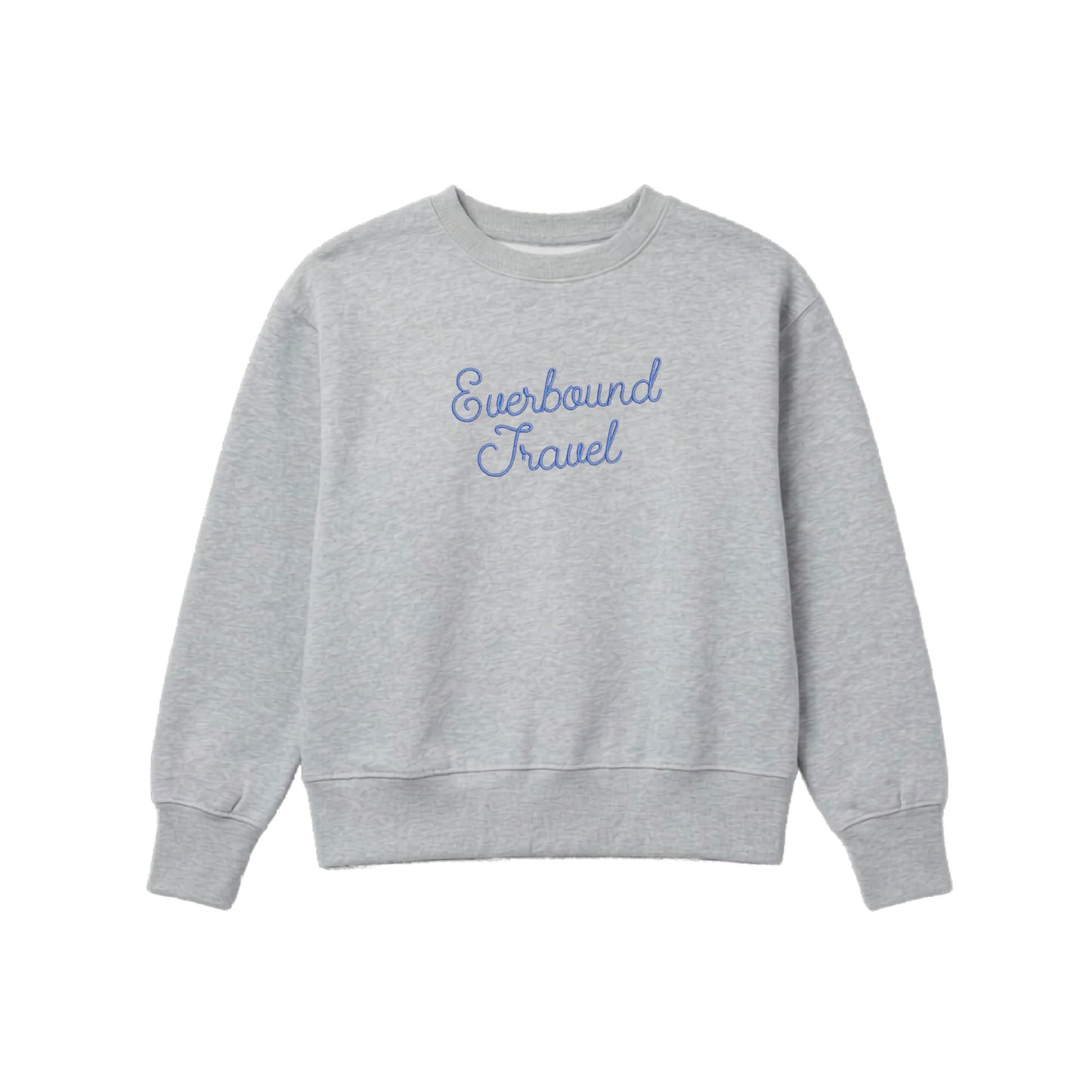Everbound Premium Embroidered Ladies Boxy Crewneck Sweatshirt