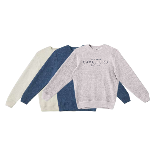 Embroidered St. Joseph Cozy Knit ADULT Crewneck Sweatshirt | SJSEA