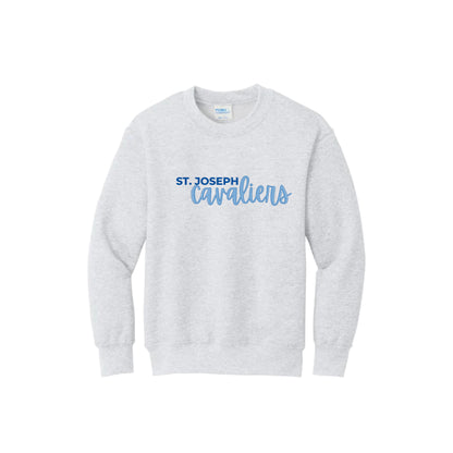 Adult and Youth St. Joseph Cavaliers Crewneck Sweatshirt  | SJS DTF 20