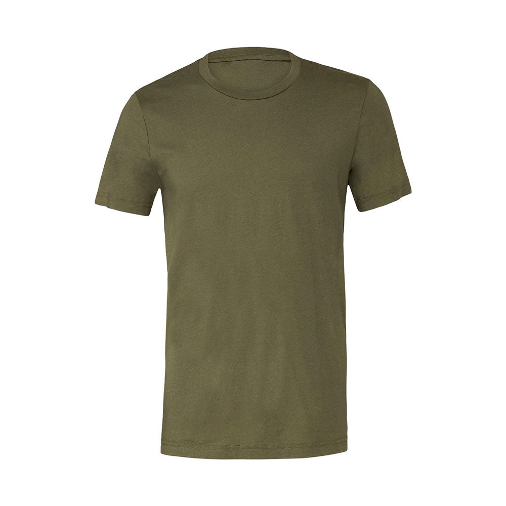 military green Crewneck bella and canvas tshirt