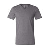 deep heather bella and canvas v-neck tee 