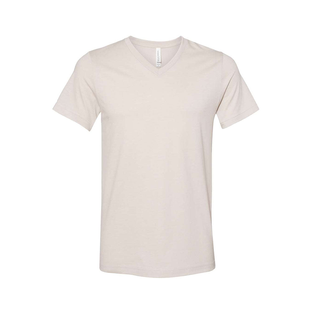 heather dust bella and canvas v-neck tee 