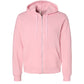 pink bella and canvas full zip hooded jacket