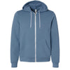 steel blue bella and canvas full zip hooded jacket