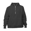 black boxy quarter zip