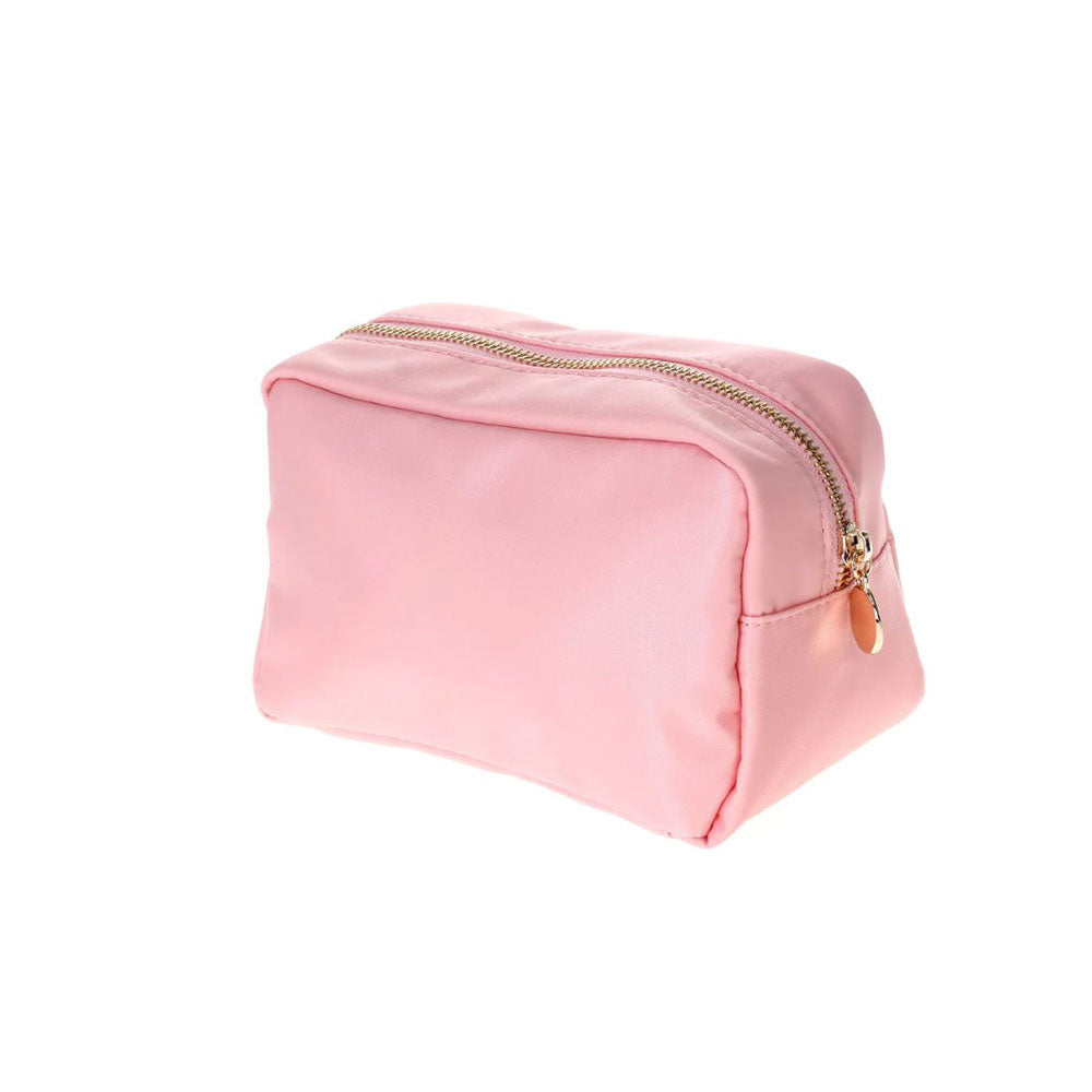 blush nylon pouch