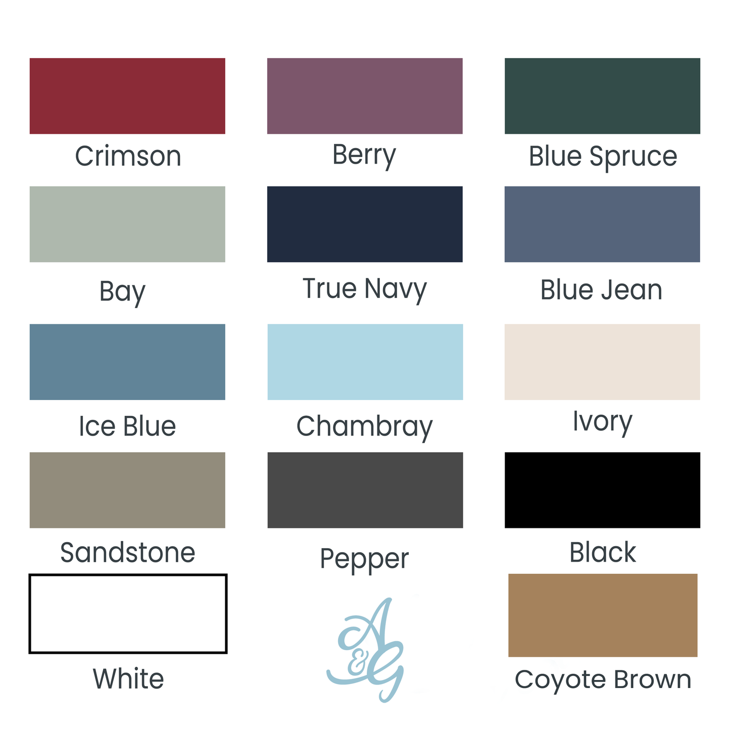 ink color options