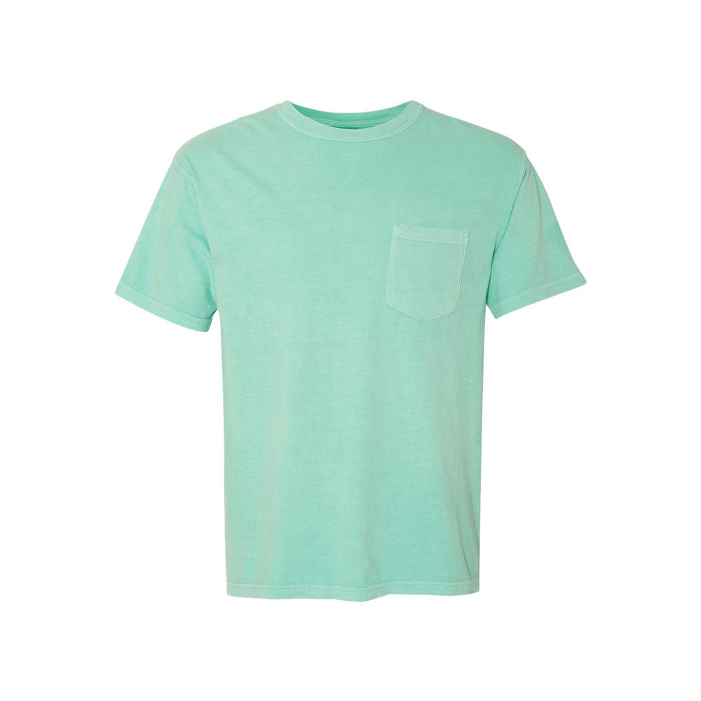chalky mint comfort colors pocket tee