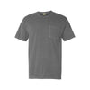 grey  comfort colors pocket t-shirt